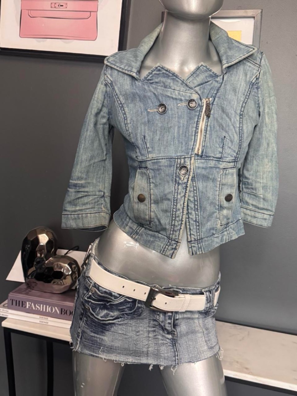 Miss Sixty Y2K Cropped Denim Jacket - Picture 4 of 8